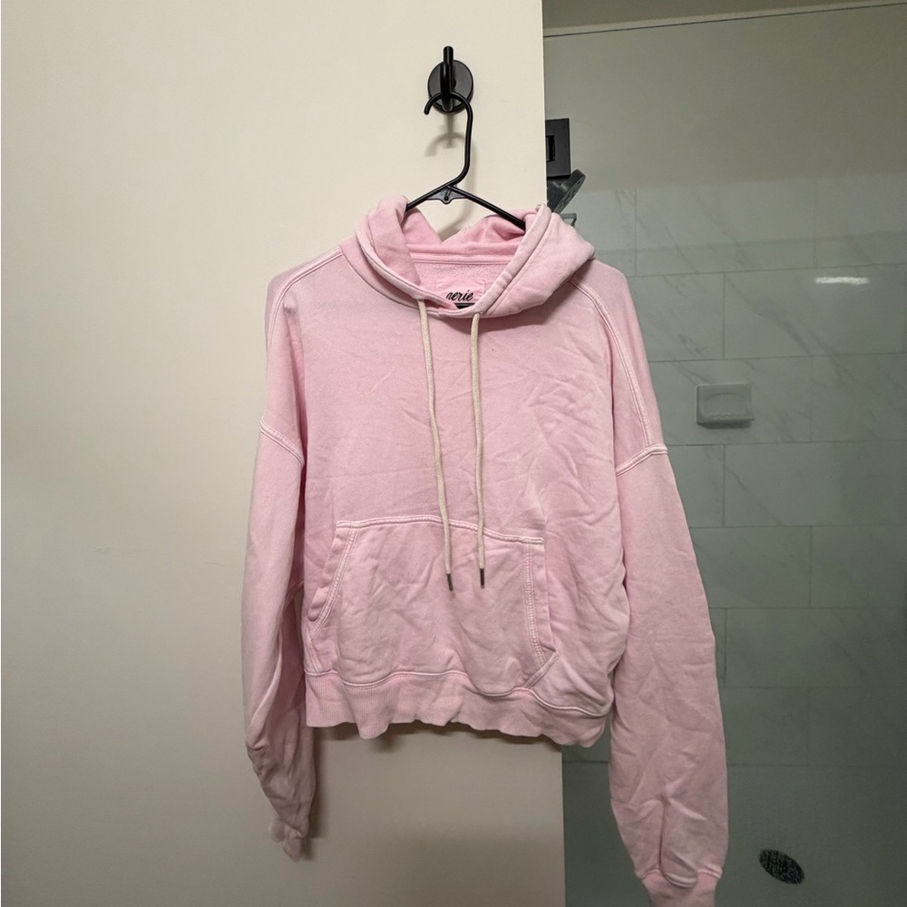 Aerie Light Pink Hoodie Sweatshirt